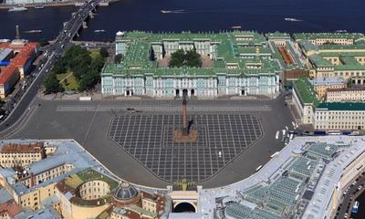 1887 год. Санкт-Петербург с высоты птичьего полета