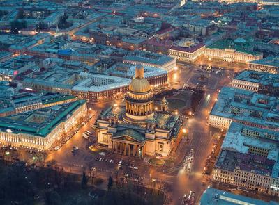 Санкт-Петербург вид сверху» — создано в Шедевруме