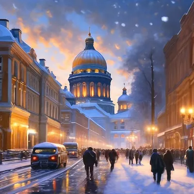 Санкт-Петербург зимой» — создано в Шедевруме