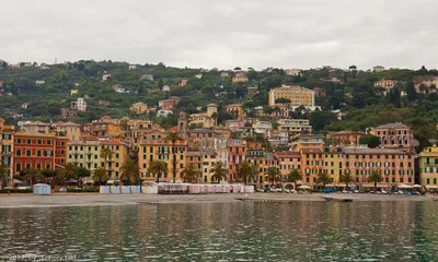 Санта Margherita Ligure, Лигурия, Италия Стоковое Фото - изображение  насчитывающей европа, перемещение: 117889926