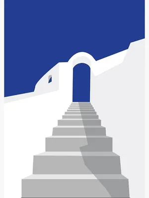 wall art santorini greece city italy landscape buildings architecture  nature prints poster sky blue\" Spiral Notebook for Sale by MaMoAn |  Redbubble