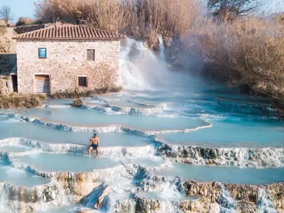 Visit the Tuscany Hot Springs in Saturnia, Italy - Tori Pines Travels