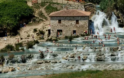 Saturnia Hot Springs in Tuscany – Italy | Natural Baths of Tuscany | by  drone | - YouTube