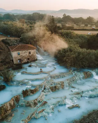 Visit the Tuscany Hot Springs in Saturnia, Italy - Tori Pines Travels
