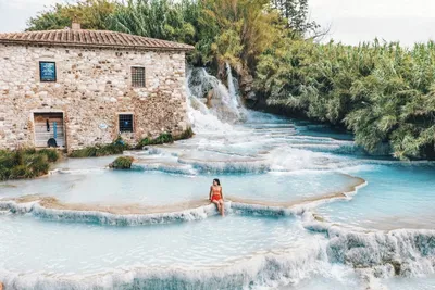 Saturnia Hot Springs - Cascading Waters in Tuscany