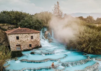 Cascade di saturnia in tuscany, an unreal spot