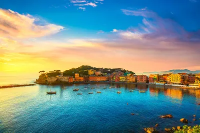 The Bay Of Silence In Sestri Levante , Italy Stock Photo, Picture and  Royalty Free Image. Image 26443618.