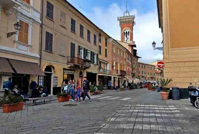 Italy, Liguria, Sestri Levante, Old town Stock Photo - Alamy