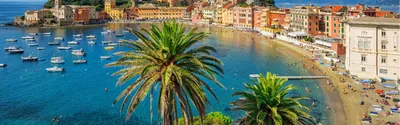 Sestri Levante Italy Situated Picturesque Peninsula Italian Mediterranean  Sea Coast Stock Photo by ©Xantana 351042396
