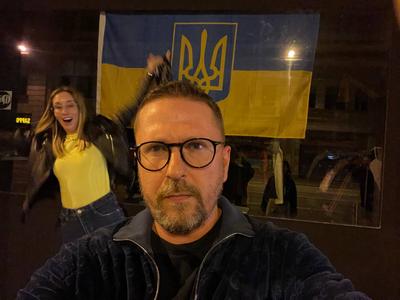 Шарий находится в Москве вместе с женой, фото - Телеграф