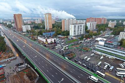 Открытие Щелковской эстакады. Эстакада на карте Москвы