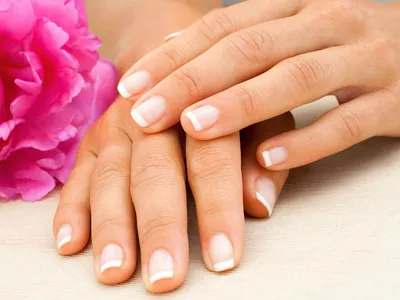 Маникюр с покрытием гель лак( френч) + дизайн для Юлечки #nails, #шеллак,  #гельлак, #маникюрспб, #маникюр | ВКонтакте