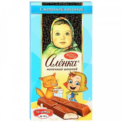 Шоколад молочный АЛЕНКА – купить онлайн, каталог товаров с ценами  интернет-магазина Лента | Москва, Санкт-Петербург, Россия