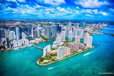 Майами, Штат флорида, США «горизонт Редакционное Стоковое Фото -  изображение насчитывающей порт, побережье: 199188823