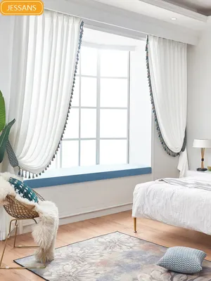 Романтичные французские КРУЖЕВНЫЕ ШТОРЫ, белый экран на окна, для гостиной,  спальни, балкона, эркера, под заказ | AliExpress