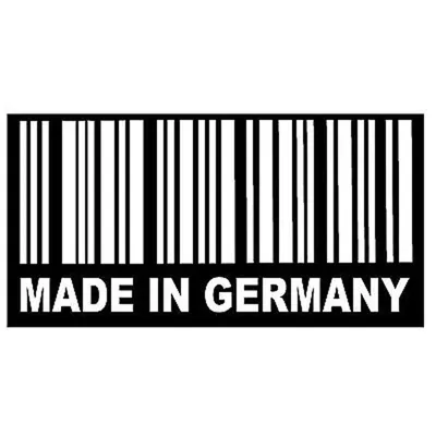 Made In Germany Barcode Funny Decals High Quality Car Decoration  Personality Pvc Waterproof Decals Black/white, 14cm*5cm - Car Stickers -  AliExpress