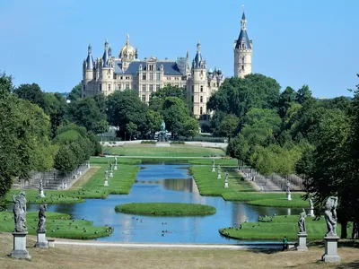 Amazon.com : Germany Castles Pond Schwerin Cities travel sites Postcard  Post card : Office Products