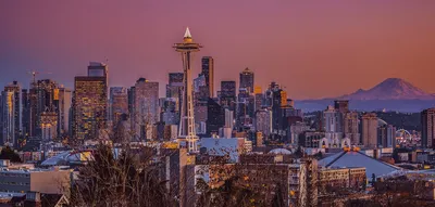 Сиэтл, Вашингтон, центр города США Редакционное Стоковое Изображение -  изображение насчитывающей ландшафт, небо: 149709814