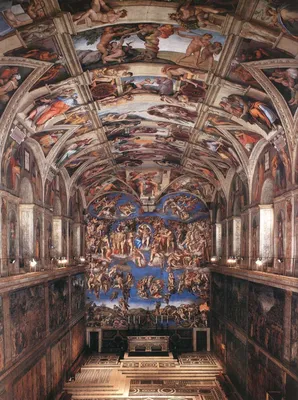 Микеланджело Буонарроти - Сикстинская капелла, 1512: Описание произведения  | Артхив