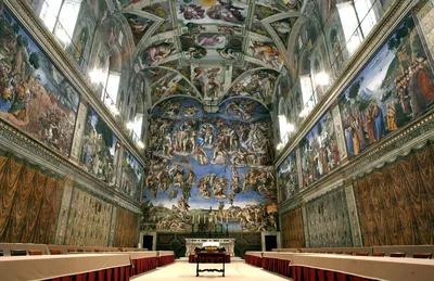 Сикстинская капелла, Ватикан. Фото, фрески Микеланджело и их описание