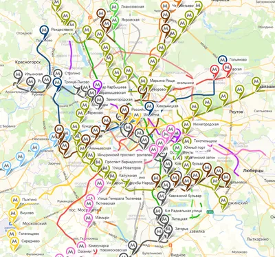 Схема московского метро Ильи Бирмана (2007...2012)