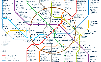 карты : Схема метро Москвы с обозначениями главных достопримечательностей,  Россия. | Россия | Туристический портал Svali.RU