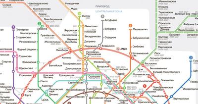 Схема Московского метро 2030