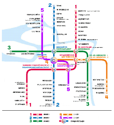 Схема Петербургского метрополитена будущего | Пикабу