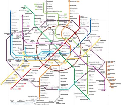 Карта метро Москвы - новости строительства и развития подземных сооружений