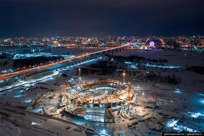 Фотограф Слава Степанов показал майские фото стройки четвёртого моста в  Новосибирске