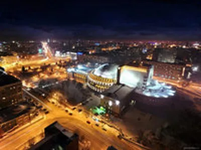 Вид сверху: площадь Калинина Фото: Слава Степанов | Типичный Новосибирск |  ВКонтакте