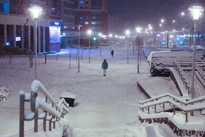 Снег в Минске. Атмосферные фото