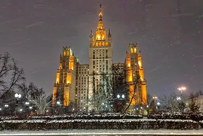 В Москве выпал первый снег - Российская газета