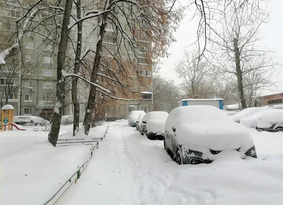Снежная Москва 2 апреля | Пикабу