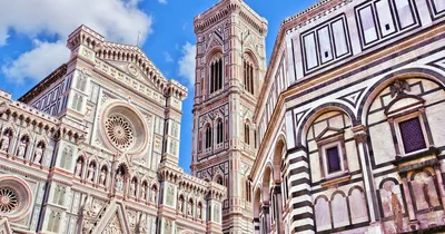 Собор Дуомо (Санта-Мария-дель-Фиоре-Флоренция, Италия) Стоковое Фото -  изображение насчитывающей час, культура: 162669000