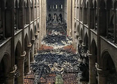 Собор парижской богоматери фото после пожара
