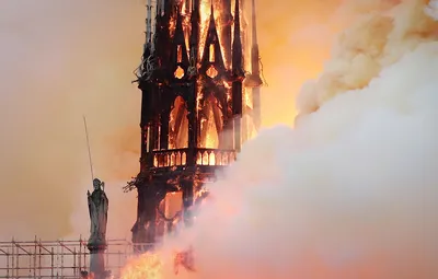 Пожар в Соборе Парижской Богоматери довел знаменитостей до слез - KP.RU