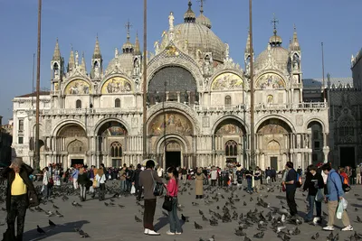 Венеция Собор Святого Марка на рассвете Стоковое Изображение - изображение  насчитывающей европа, город: 161287593
