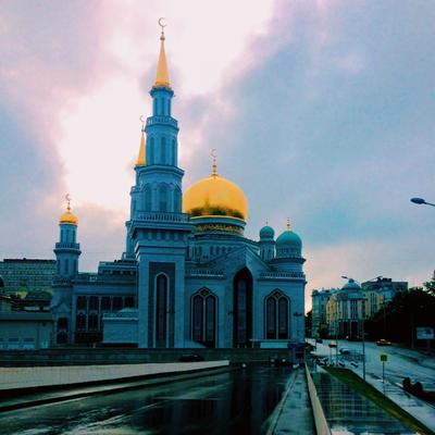 московская соборная мечеть редакционное стоковое фото. изображение  насчитывающей праздник - 221637133