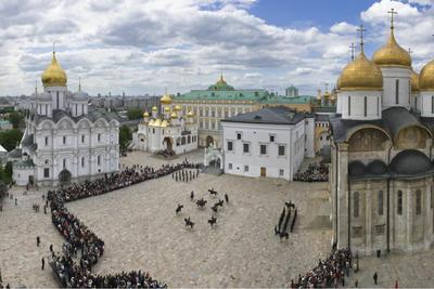 Соборная площадь или Соборная площадь в Москве Редакционное Фотография -  изображение насчитывающей москва, средневеково: 156997162