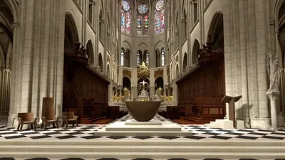 Интерьер собора Нотр-Дам De Парижа, Париж, Франция Редакционное Фото -  изображение насчитывающей назначение, наш: 134020851