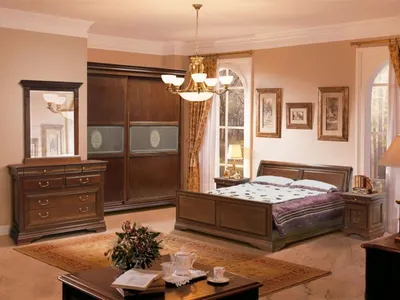 Комплект мебели для спальни Любава 5, Дуб Медовый, Форест Деко Групп( Беларусь)
