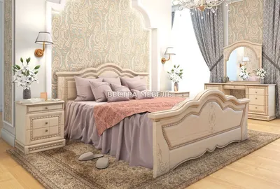 Спальня Флоренция (EG) слоновая кость + золото — купить со склада в  интернет магазине мебели