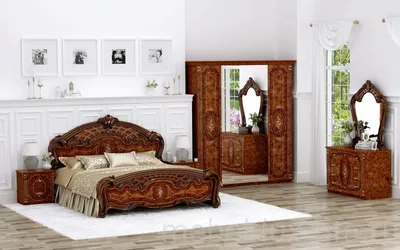 Спальный гарнитур Флоренция 2. Купить Спальный гарнитур Флоренция 2  недорого в Казани, интернет-магазин деревянной мебели из массива.