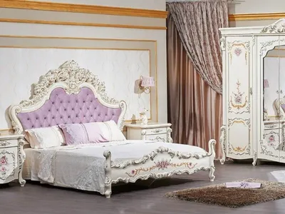 Спальня Венеция Классик АРД крем глянец — купить со склада в интернет  магазине мебели