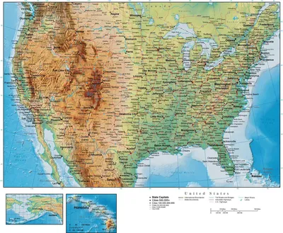 USA Map. Political map of the United States of America. US Map with color  background and all states name. Stock Vector | Adobe Stock