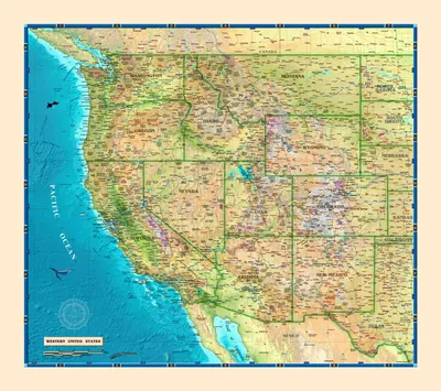 Detailed Country of USA Map 20707251 Vector Art at Vecteezy