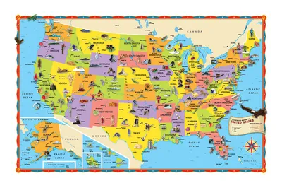 Usa map icon united states Royalty Free Vector Image