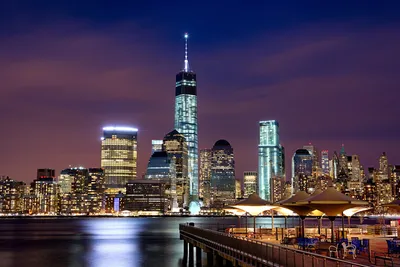 Красивые высокие небоскребы города Манхэттен, США - обои для рабочего  стола, картинки, фото