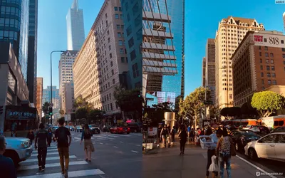 Обои Города Лос-Анджелес (США), обои для рабочего стола, фотографии города,  лос-анджелес , сша, дома, город, калифорния, горы, небоскребы, здания Обои  для рабочего стола, скачать обои картинки заставки на рабочий стол.